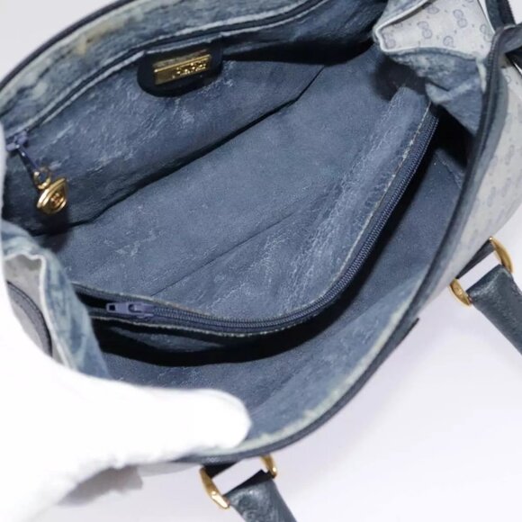 GUCCI Micro GG Supreme Hand Bag PVC Navy Gold 000 40 0207 Auth yk14683 - Picture 10 of 16